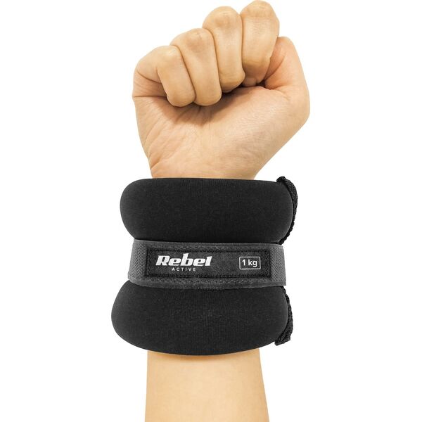 Rebel Obciążniki na kostki i nadgarstki 2x1kg, REBEL ACTIVE