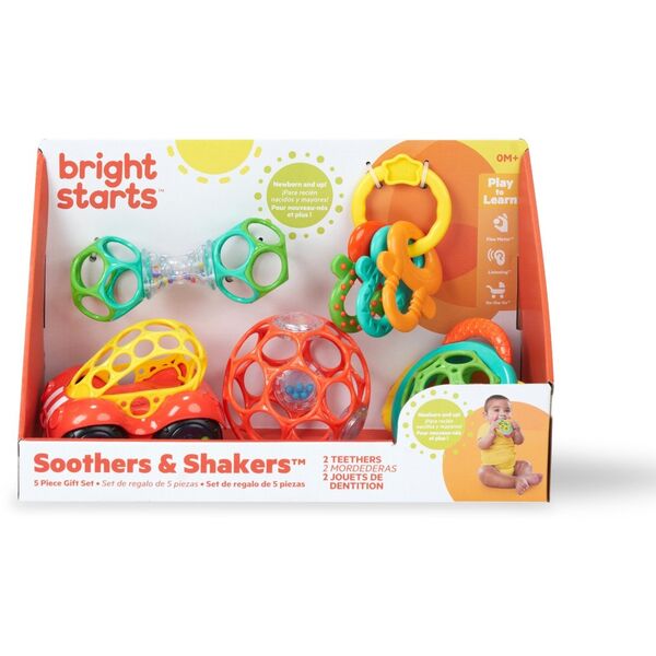 Bright Starts Σετ δώρου BRIGHT STARTS Πιπίλες & Shakers, 5 τεμ., 16677 14234184 74451166776