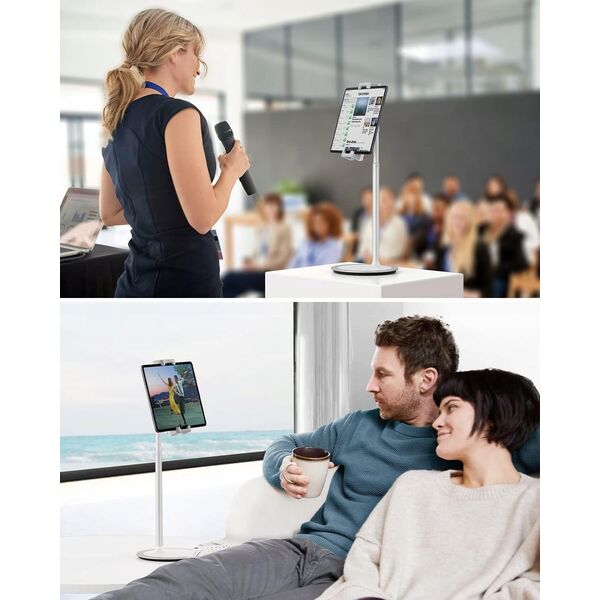 Regulowany Wysoki Stojak Statyw Na Tablet Telefon Max 49cm 360 Stopni / S3e