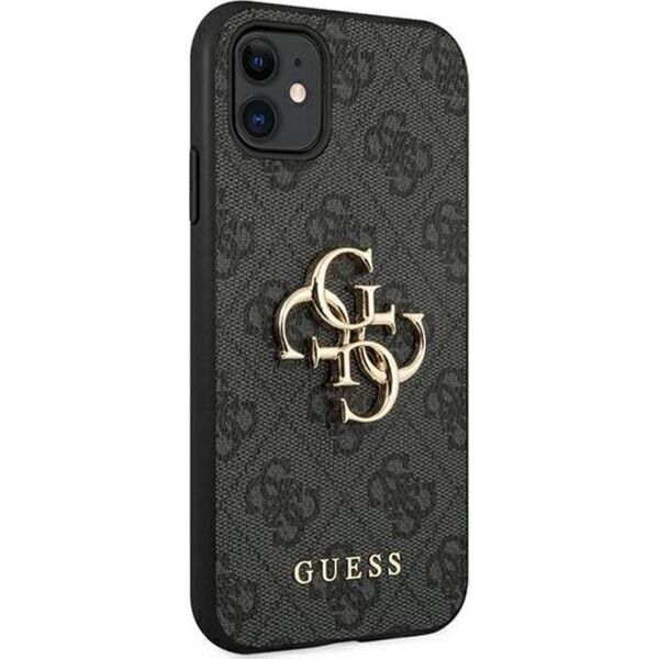 Guess Guess GUHCN614GMGGR iPhone 11 6,1" szary/grey hardcase 4G Big Metal Logo