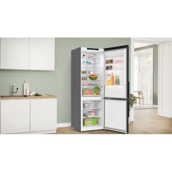 Bosch NoFrost 440 L ύψος 203 cm μαύρο - Ψυγείο