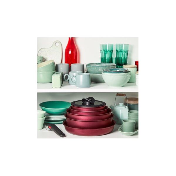 Σετ μαγειρικών σκευών Tefal Ingenio Daily Chef 5 τεμαχίων - Κατσαρόλες και τηγάνια + λαβή
