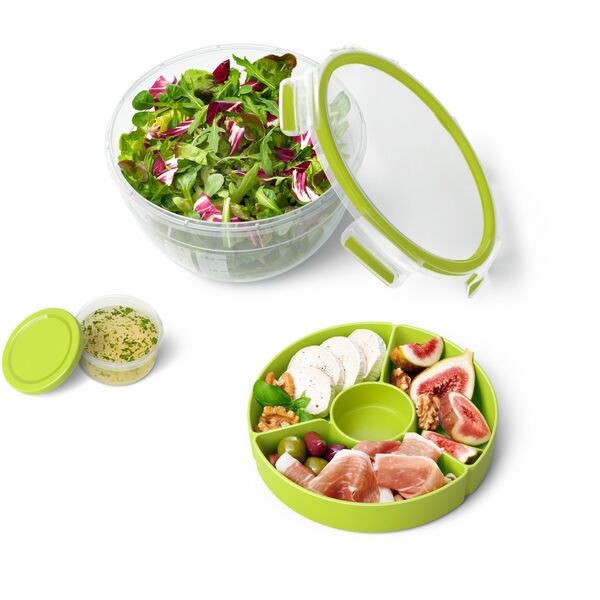 Δοχείο σαλάτας Tefal Masterseal & Go 2.6 L διαφανές/πράσινο