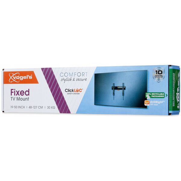 Σταθερή Βάση Τοίχου Τηλεόρασης Vogels TVM 3203 19-50" μέγιστο βάρος 30 kg μαύρο - Στήριγμα τοίχου για τηλεοράσεις