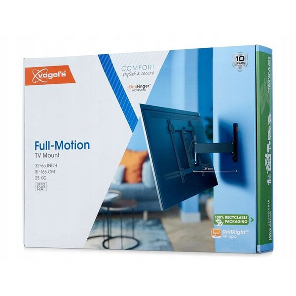 Vogel's 3423 Comfort Full-Motion  32" - 65" μαύρο - Βάση τοίχου για τηλεοράσεις