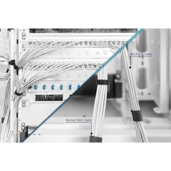 DIGITUS CAT 6A U/UTP Slim Patchkabel 1.0m grau
