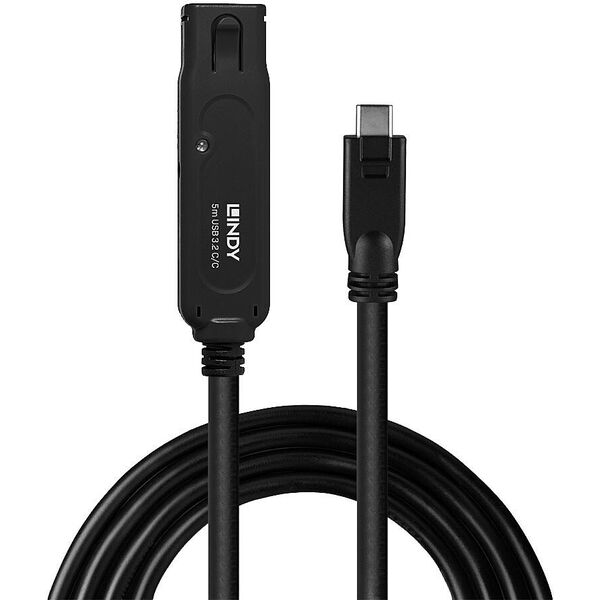 Lindy 43405 kabel USB USB 3.2 Gen 2 (3.1 Gen 2) 5 m USB C Czarny