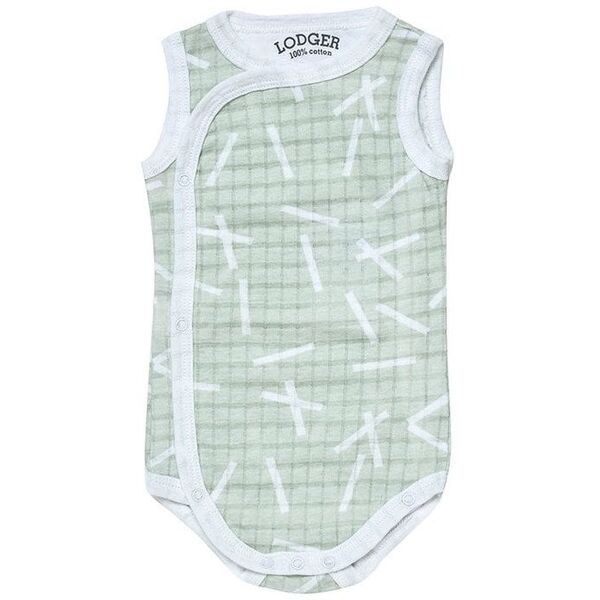 Πώληση! Cocoon Romper Sprinkle αμάνικο βαμβακερό κορμάκι Leaf 62 cm RF 070_62