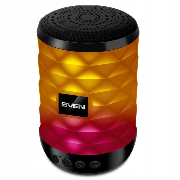 SVEN PS-55 μαύρο ισχύς εξόδου 5W (RMS) TWS Bluetooth FM USB microSD μπαταρία λιθίου SV-021146