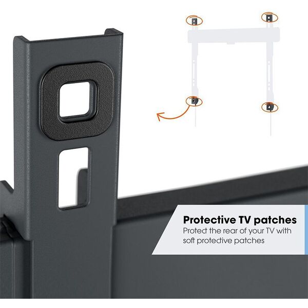 Vogels TVM 3603 Σταθερή Βάση Τοίχου για Τηλεόραση 40-100" μέγιστο βάρος 75 kg μαύρο - Στήριγμα τοίχου για τηλεοράσεις