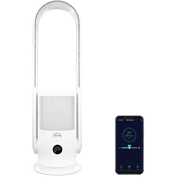 Djive Flowmate ARC Casual 2in1 λευκό - Ανεμιστήρας και καθαριστής αέρα
