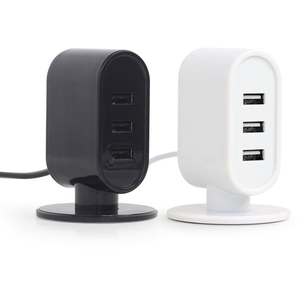 Φορτιστής Γραφείου USB EnerGenie Μαύρο/Λευκό Μίγμα 8716309108645