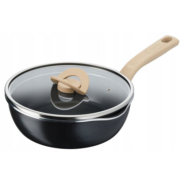 Tefal One Pick Pot 24 cm μαύρο - Βαθύ τηγάνι για τηγάνισμα
