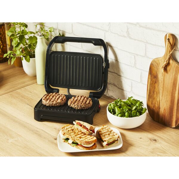 Ηλεκτρική σχάρα Tefal Inicio Compact 1000 W από ανοξείδωτο ατσάλι