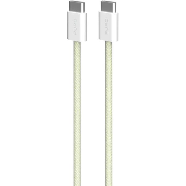Puro Fabrik 2.0 USB-C σε USB-C 60 W κίτρινο - Καλώδιο