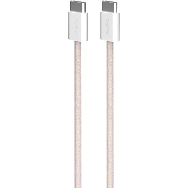 Puro Fabrik 2.0 USB-C to USB-C 60 W ροζ - Καλώδιο