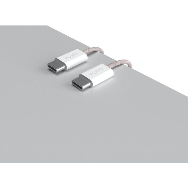 Puro Fabrik 2.0 USB-C to USB-C 60 W ροζ - Καλώδιο