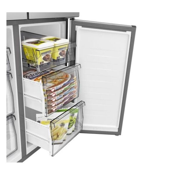 Hisense Cross Door No Frost 483 L ύψος 179 cm μαύρο - SBS Ψυγείο