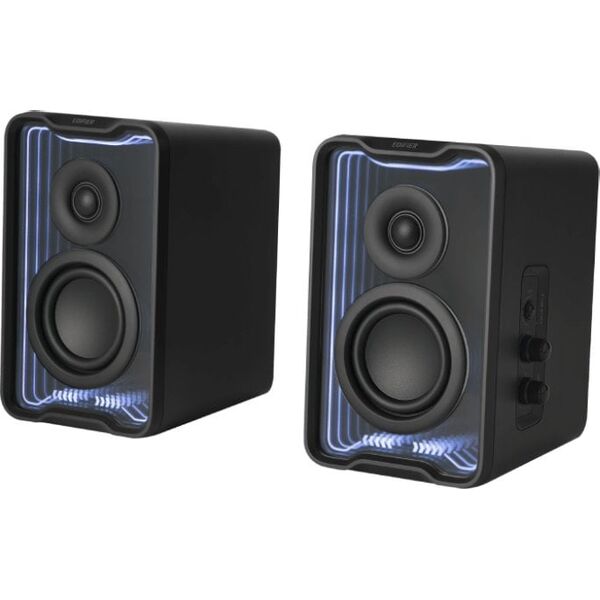 Επιτραπέζια ηχεία Edifier QR30 μαύρο Bluetooth, RGB λιανική