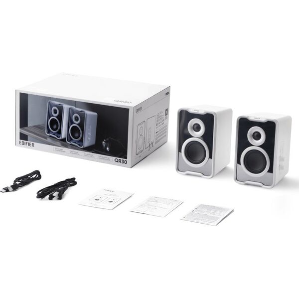 Edifier QR30 Επιτραπέζια ηχεία λευκό   Bluetooth,RGB λιανική