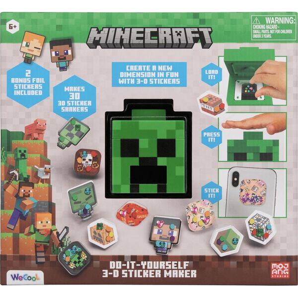 Σετ MINECRAFT DIY Κατασκευαστής Αυτοκόλλητων 3D
