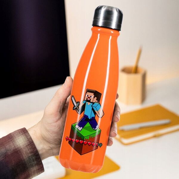 PALADONE Minecraft Butelka aluminiowa (600 ml)