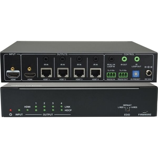 VivoLink HDBT splitter 1x4 with loop