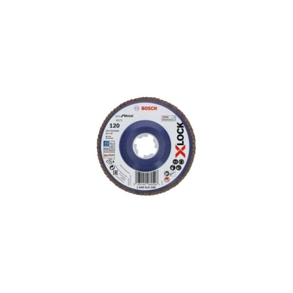 Bosch Bosch X-LOCK serrated lock washer X571 Best for Metal, 115mm, grinding disc (O 115mm, K 120, straight version)