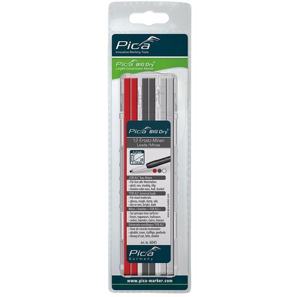 Pica-Marker Pica BIG DRY Ανταλλακτικά ΓΙΑ ΟΛΑ Κόκκινο/Γραφίτης/Λευκό - SB