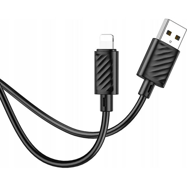 Kabel USB Hoco HOCO kabel USB A do Lightning 2,4A X88 1 m czarny
