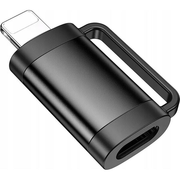 Adapter USB Hoco HOCO adapter OTG Lightning (męski) do Typ C (żeński) 2A UA31B czarny