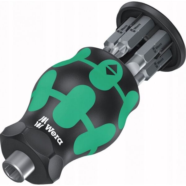 Wera Wera Kraftform compact stubby magazine 4 bit set (black/green, 7 pieces)