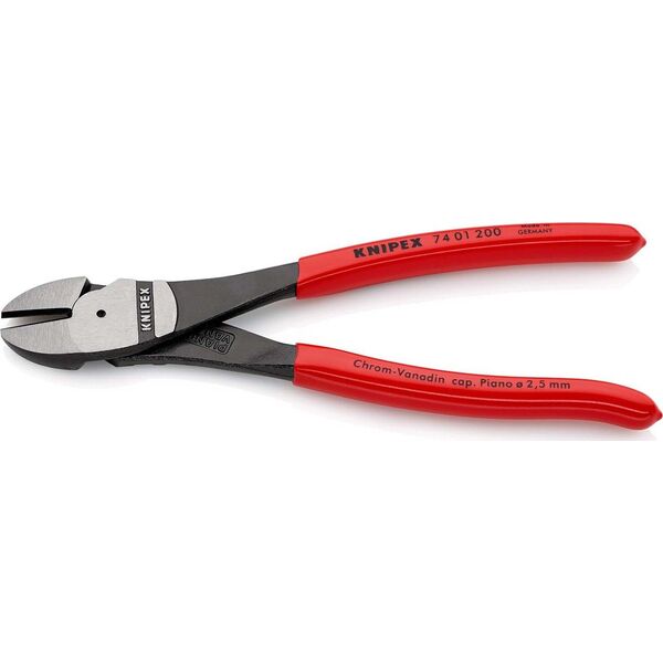 KNIPEX Πλαγιοκόφτης ισχύος 200 mm. Επικάλυψη από πλαστικό