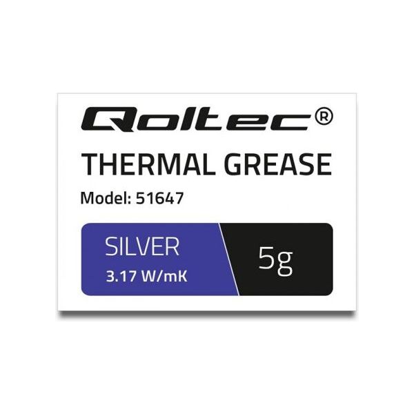 Pasta termoprzewodząca Qoltec Silver 5g (51647)