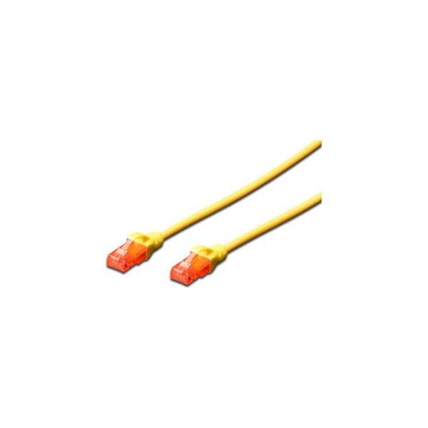 Digitus Patchcord UTP, CAT 6, 10m, żółty (DK-1617-100/Y)