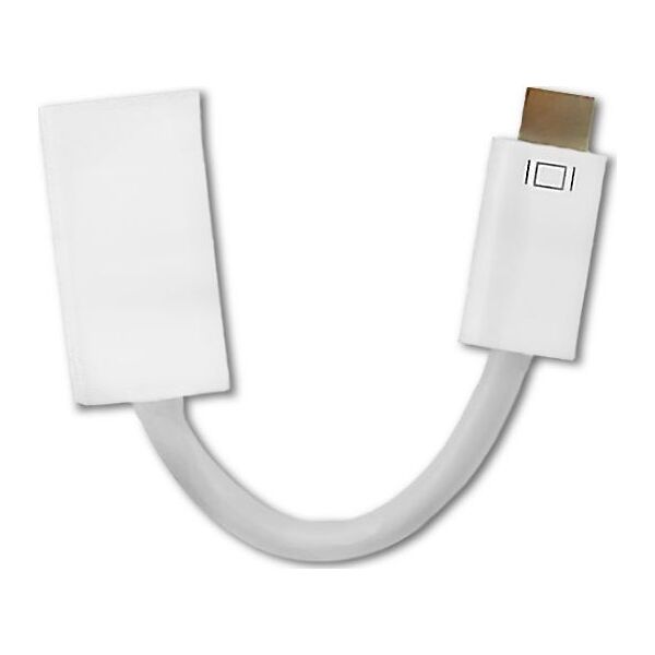 Adapter AV Qoltec DVI Mini - HDMI biały (50519)