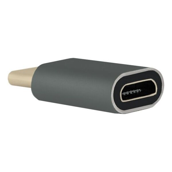Adapter USB Qoltec USB-C - microUSB Szary  (50478)
