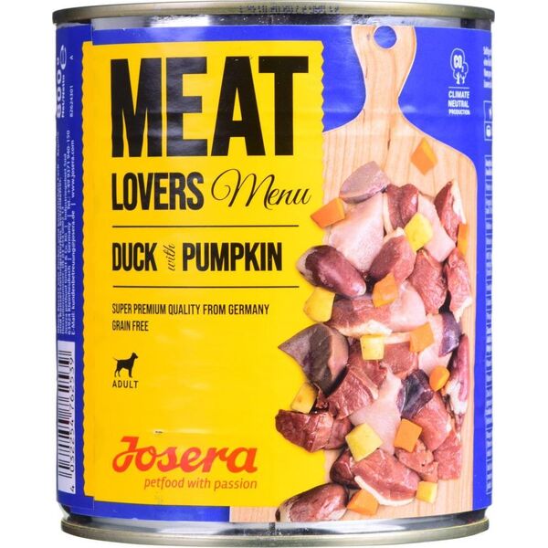 Josera Meatlovers Menu Kaczka z dynią karma mokra dla psów 800g