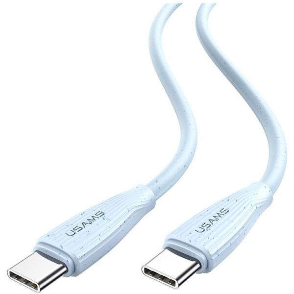 Καλώδιο USAMS Green Series SJ716 60W USB-C σε USB-C 1m ροζ