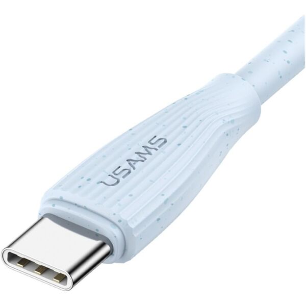 Καλώδιο USAMS Green Series SJ716 60W USB-C σε USB-C 1m ροζ