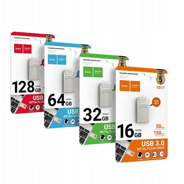 HOCO pendrive USB A + USB C UD16 16GB USB3.0