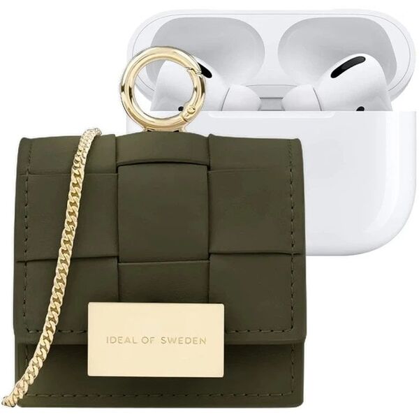 Ideal of Sweden Braided Mini AirPods Bag Khaki uniwersalne standard