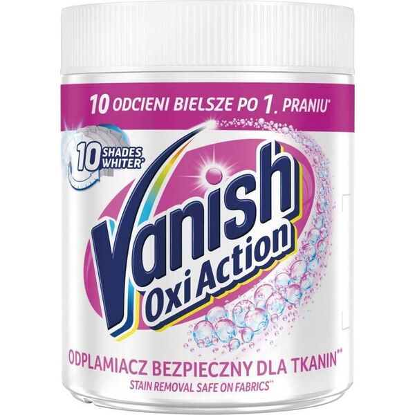 Vanish VANISH_Gold Oxi Action odplamiacz w proszku do tkanin białych White 470g