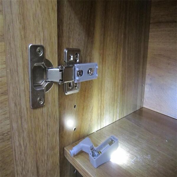 ECpower ZD23F LAMPKA LAMPA MEBLE 3 x LED NA ZAWIASY SZARA