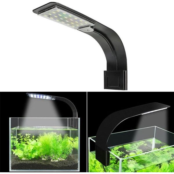 Aptel Lampa Akwariowa 24 x LED 10W Energooszczędna czarna (ZD80A)