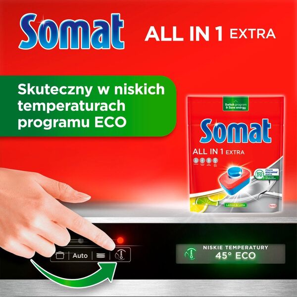 Somat Giga+ All in One Extra Tabletki do zmywarki, 100 sztuk
