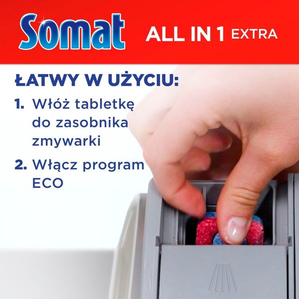 Somat Giga+ All in One Extra Tabletki do zmywarki, 100 sztuk