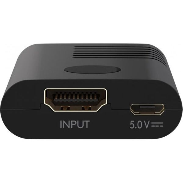 goobay HDMI signal amplifier 4K @ 60Hz, HDMI extension (black)