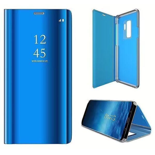 Mocco Θήκη Clear View Cover Για Samsung Galaxy S23 Μπλε