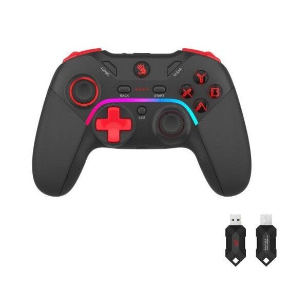 A4tech Bloody GPW70, gamepad, RGB, Διπλή λειτουργία 2,4G+USB, μαύρο